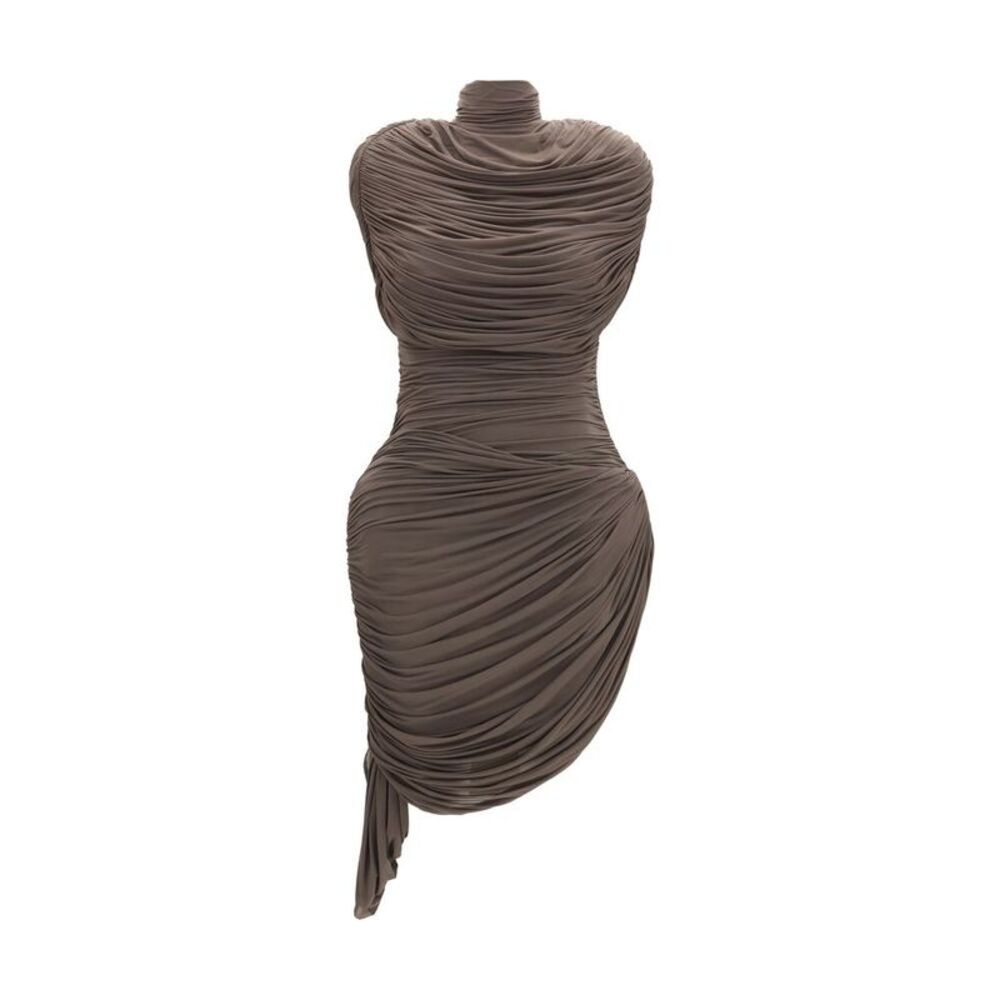 Magda Butrym Brown Copper Cocktail Women's Dress